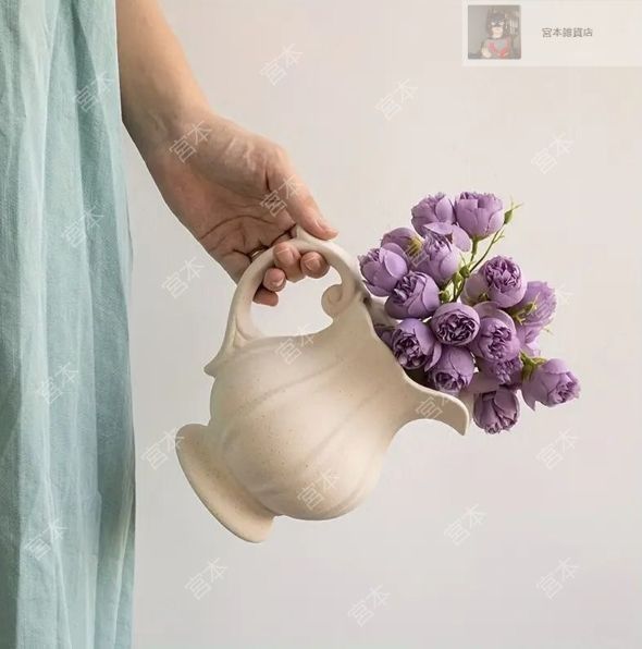 フランスの花瓶 フラワーベース セラミック花瓶 ピッチャー型