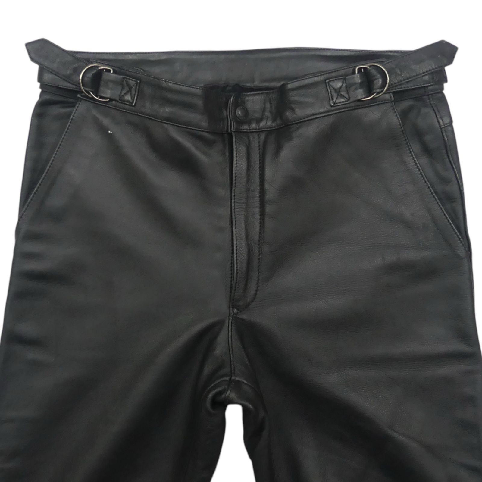 NANKAI 南海部品 ナンカイ レザーパンツ XL 本革 メンズ 黒 革パンツ