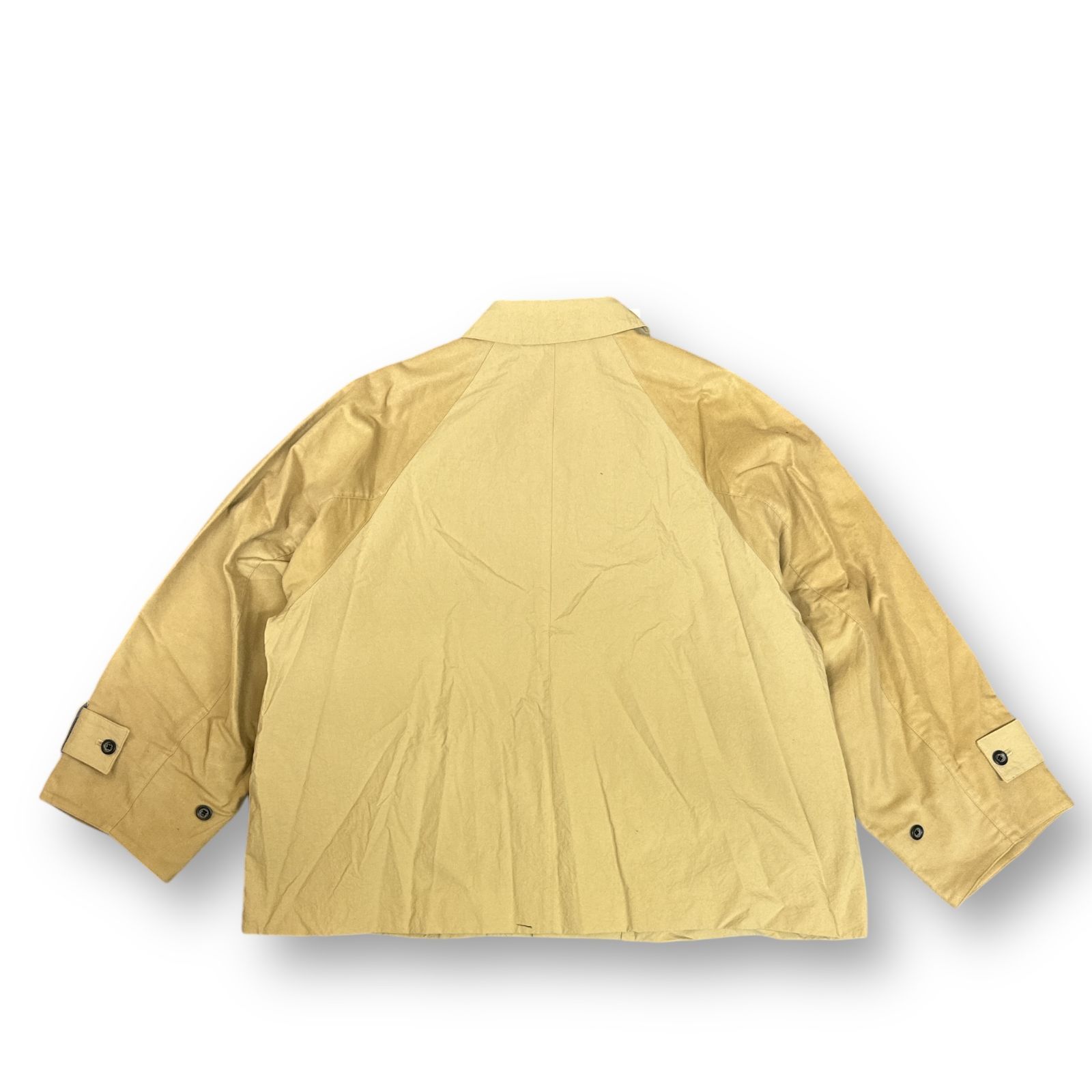 定価52800円 新品 my beautiful landlet 23AW NYLON × SUEDE RAGLAN 