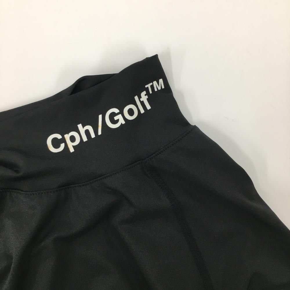 キャプテンズヘルムゴルフ ハイネックインナーシャツ 黒 ネックロゴ