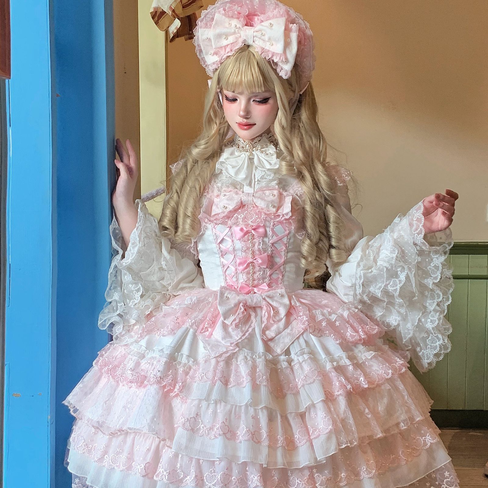 甘ロリスタイル jsk吊りスカート