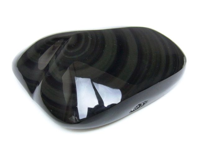 レインボーオブシディアン ハートフラワー レインボーオブシディアン ハートオブジェ No.4【1点もの】 / 50