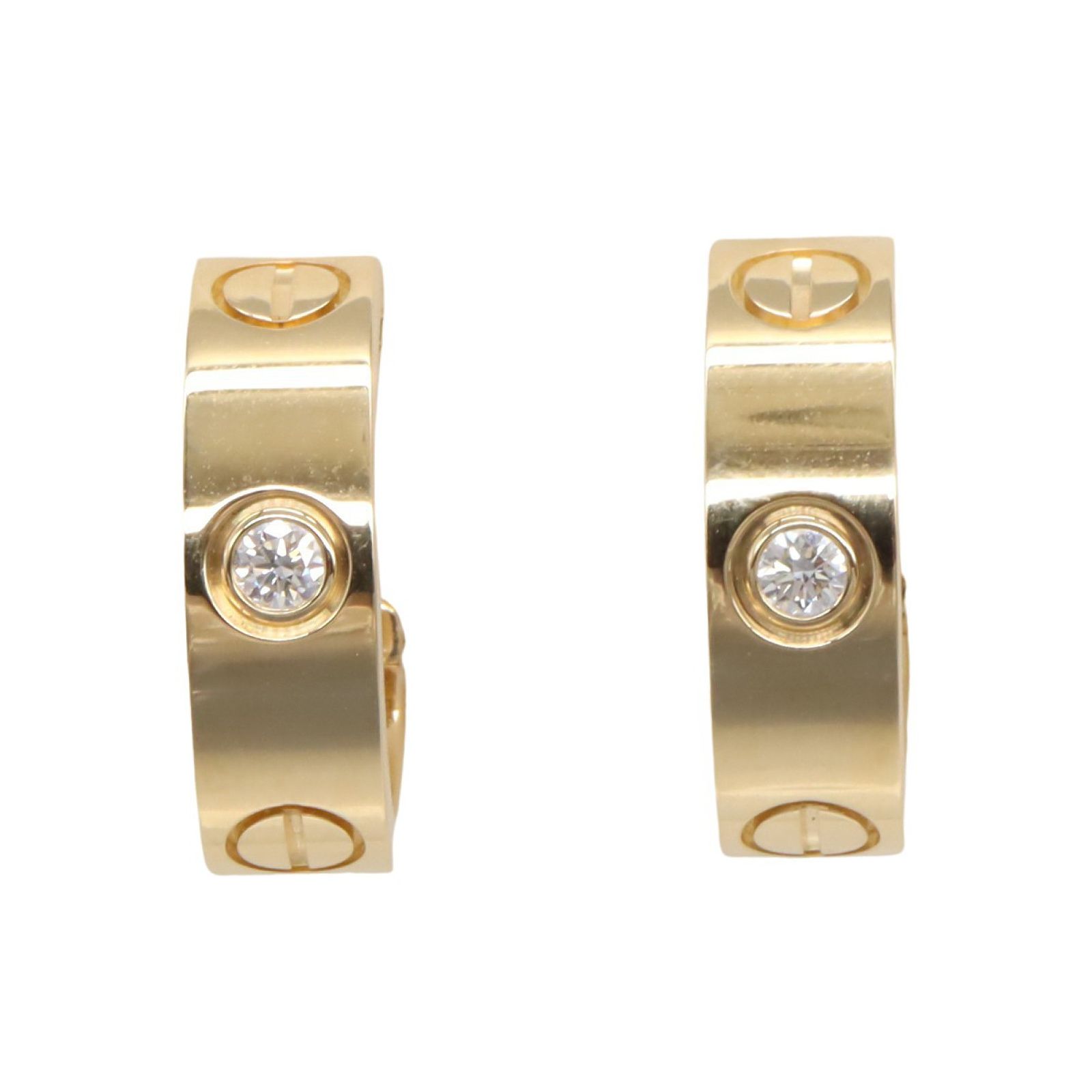 カルティエ CARTIER ピアス ラブフープピアス 1PD B8022900 K18 