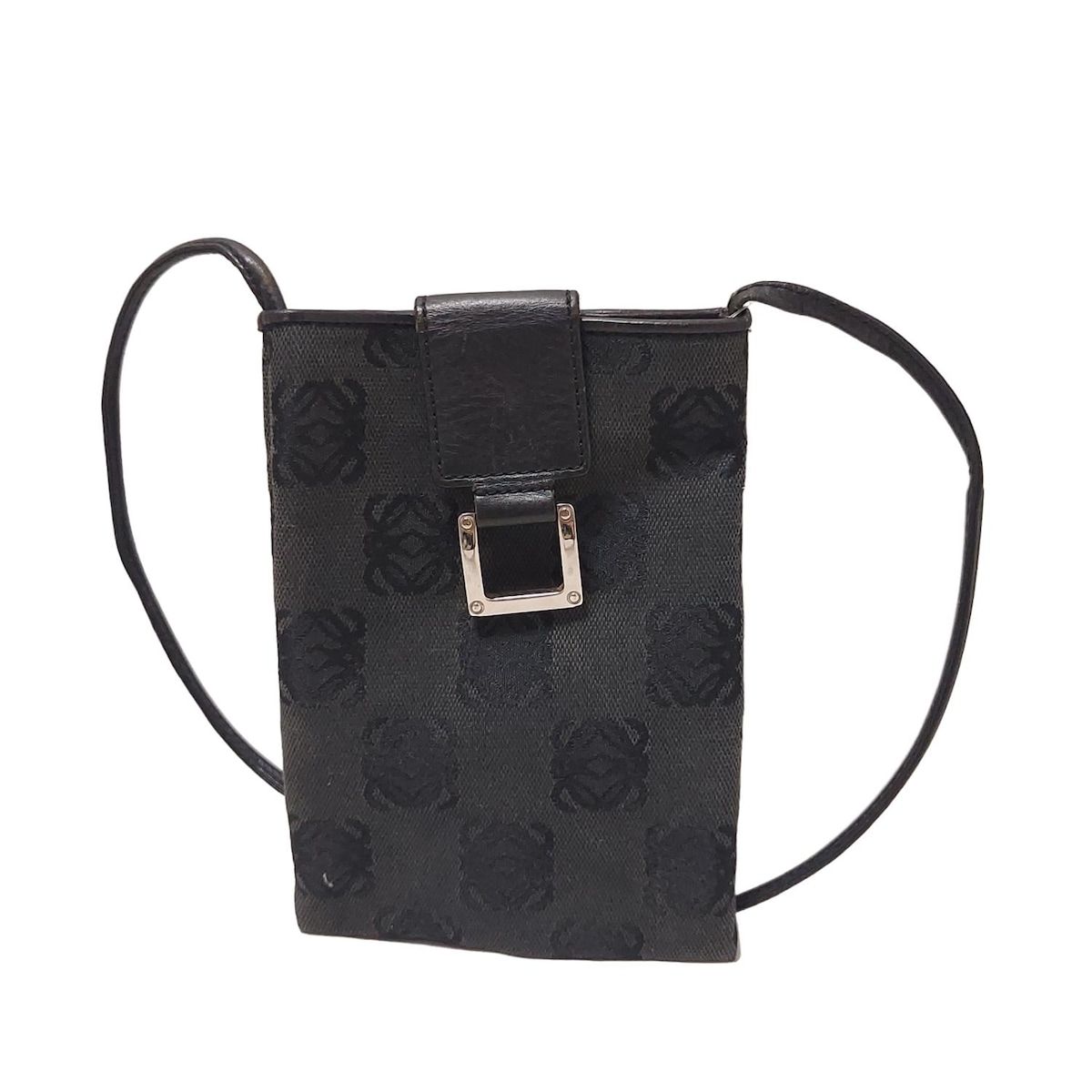 極 美品 ロエベ アナグラム ロゴ レザー ミニ ショルダーバッグ ポシェット LOEWE - LOEWE ロエベ アナグラム ショルダーバッグ ポシェット