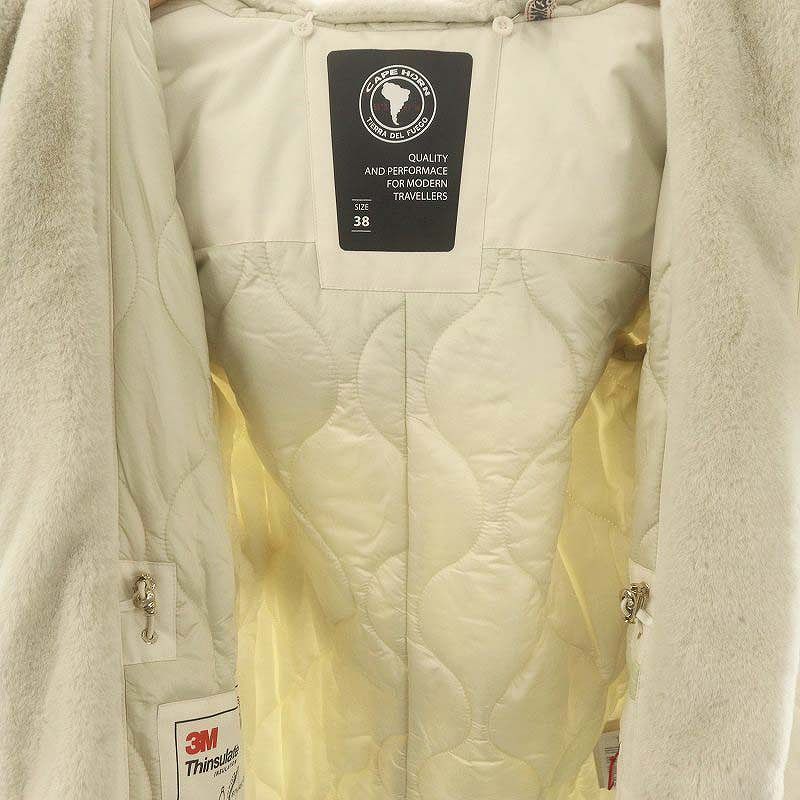 ケープホーン CAPE HORN 中綿コート フード フェイクファー 38  