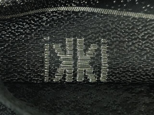 袋帯 ikki流 ブラックに銀 斉藤一騎 IKKI流 作家もの 銀通しに花