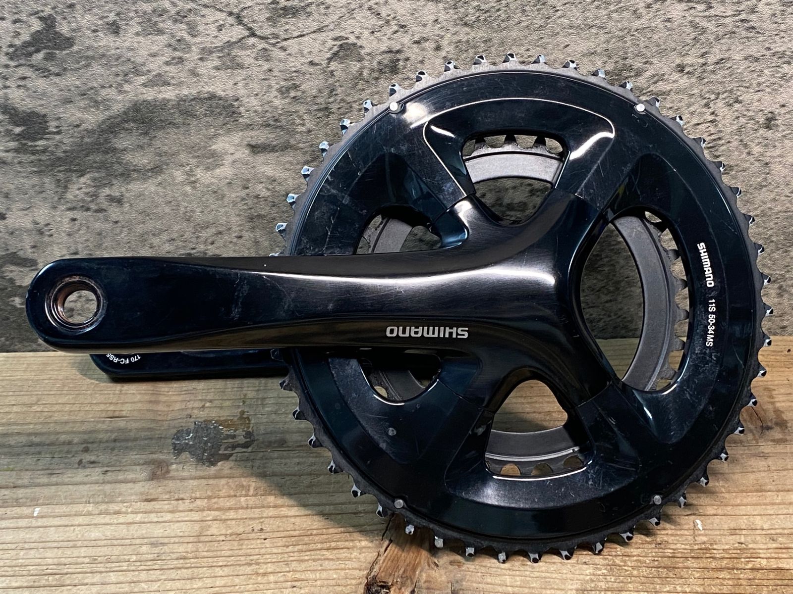 美品 - SHIMANO クランクセット 黒 RS510 50-34T 楽天市場】シマノ FC-RS510 50X34T 11S 自転車 SHIMANO