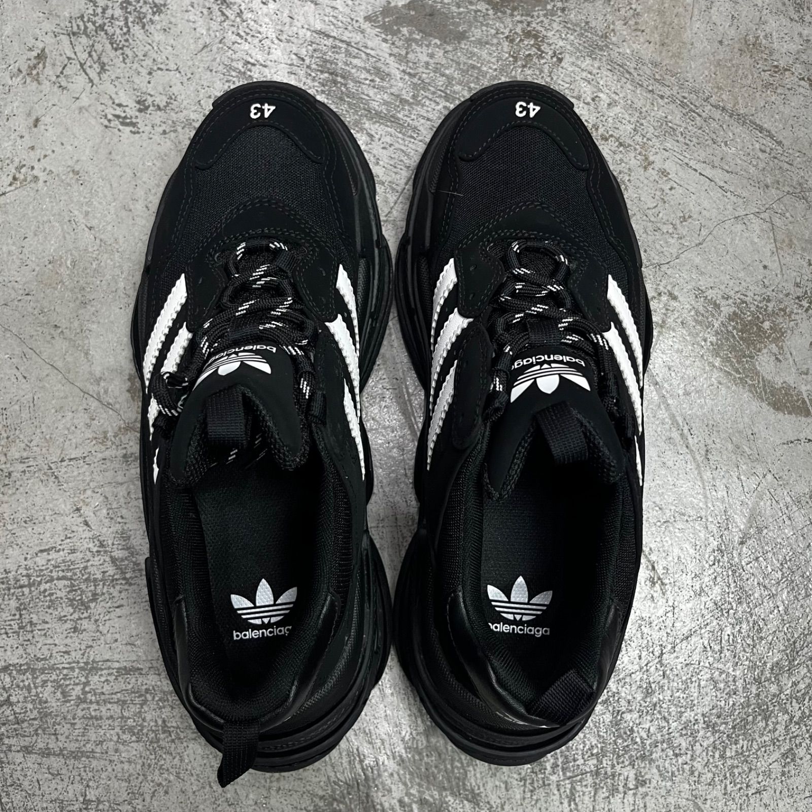 BALENCIAGA adidas TRIPLE S コラボ トリプルS トレーナー スニーカー 
