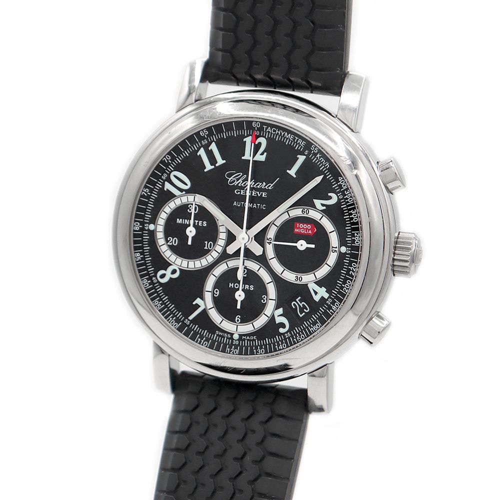 『Chopard』純正 レザーベルト ミッレミリアクロノグラフ　黒 Chopard』純正 レザーベルト ミッレミリアクロノグラフ 黒