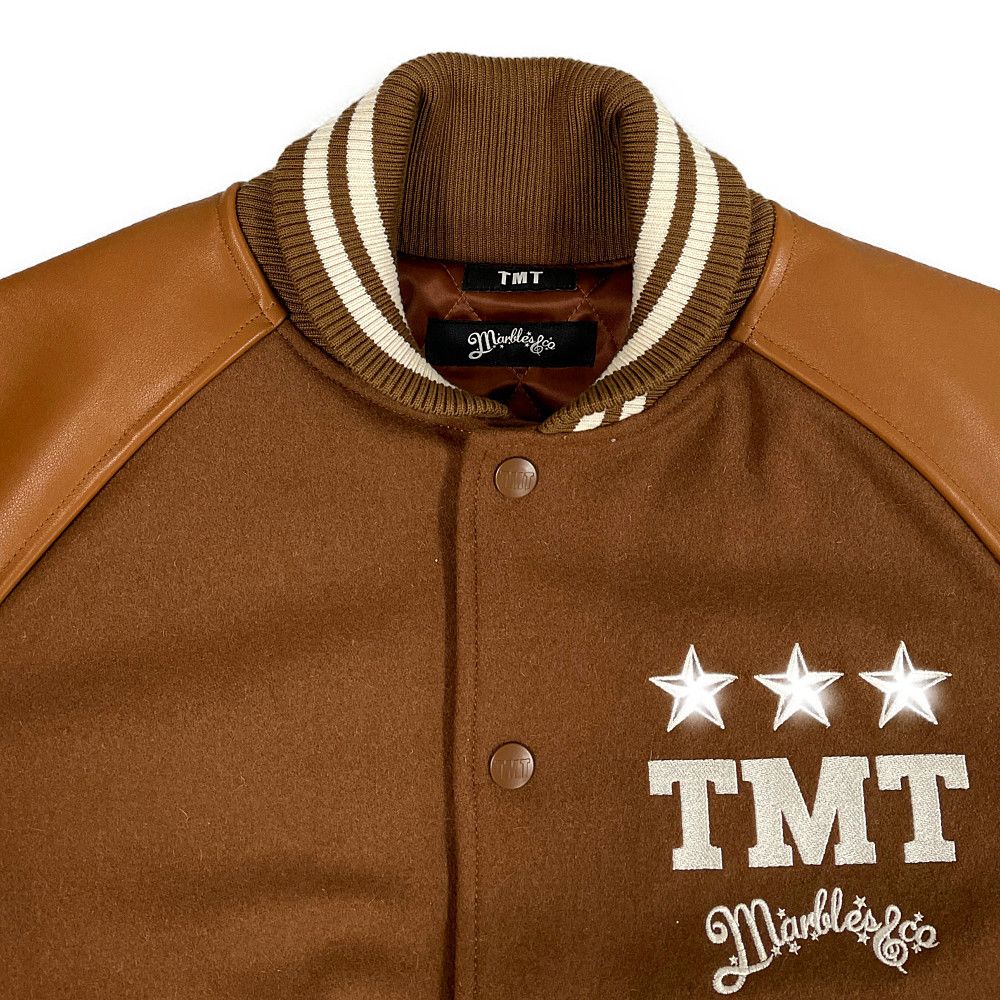 Marbles TMT コラボVarsity Jacket BROWN L