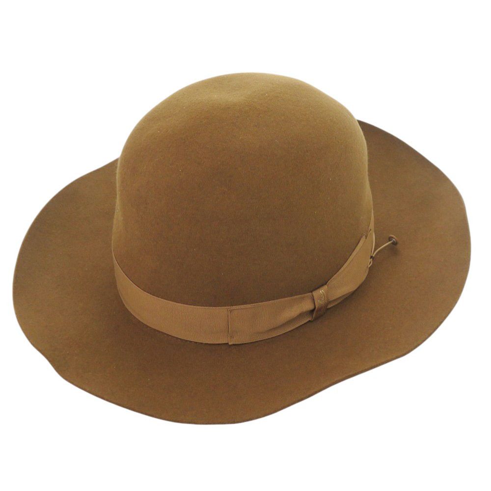 ボルサリーノ フェルト サイズ61 ブラウン 帽子 ハット 茶 0842 BORSALINO メンズ
