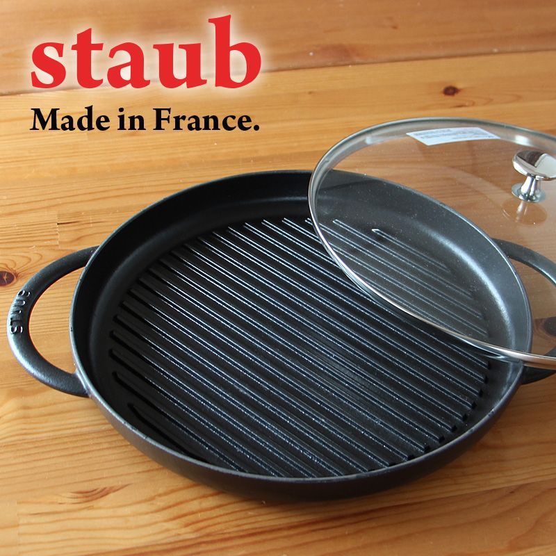 2024 ストウブ グリルパン ガラス蓋付 30cm 楽天市場】STAUB（ストウブ