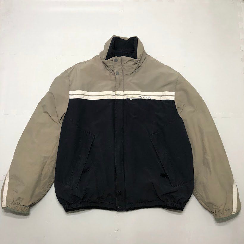 NAUTICA / セーリングジャケット/収納フード/90s/M/コットン/ブラック/無地 NAUTICA/ノーティカ 90's セーリングジャケット ナイロンジャケット