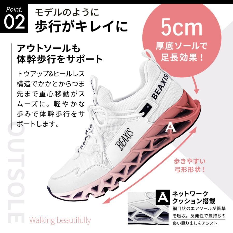 送料無料】 BEAXIS バランスコアスニーカー2.5 ホワイト