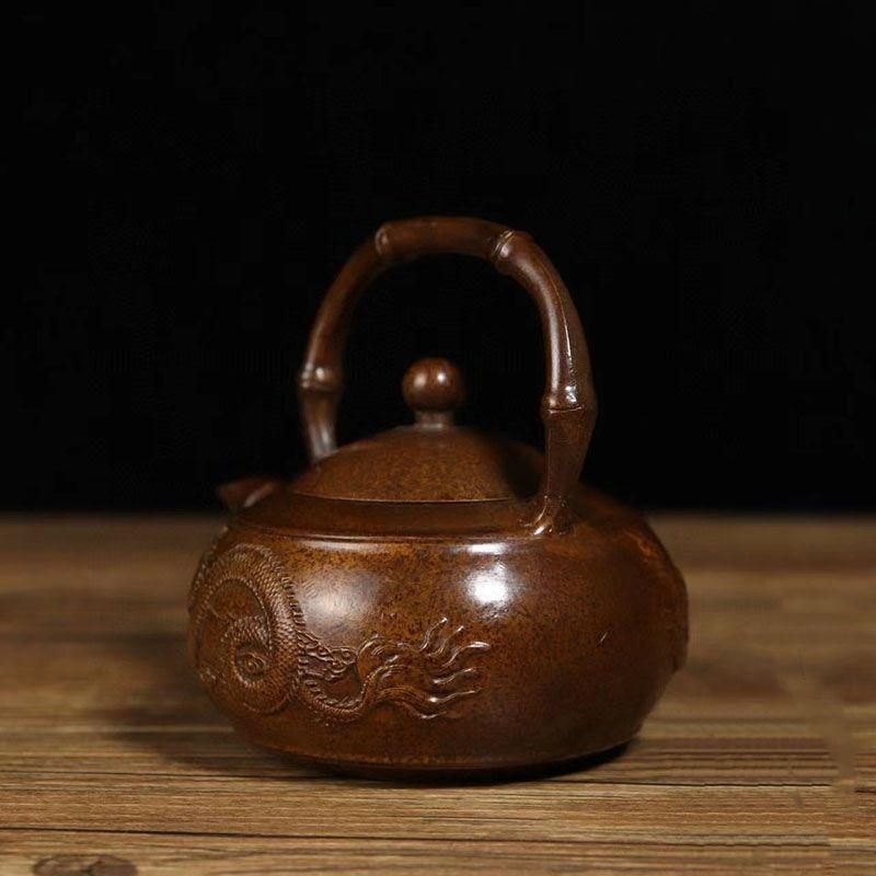 銅細工 牛 茶壺 酒壺 茶道 工芸品 置物 装飾品 工芸品 美術品 家庭 ホビー・楽器・アート 銅細工 牛 茶壺 酒壺 茶道 工芸品 置物 装飾品