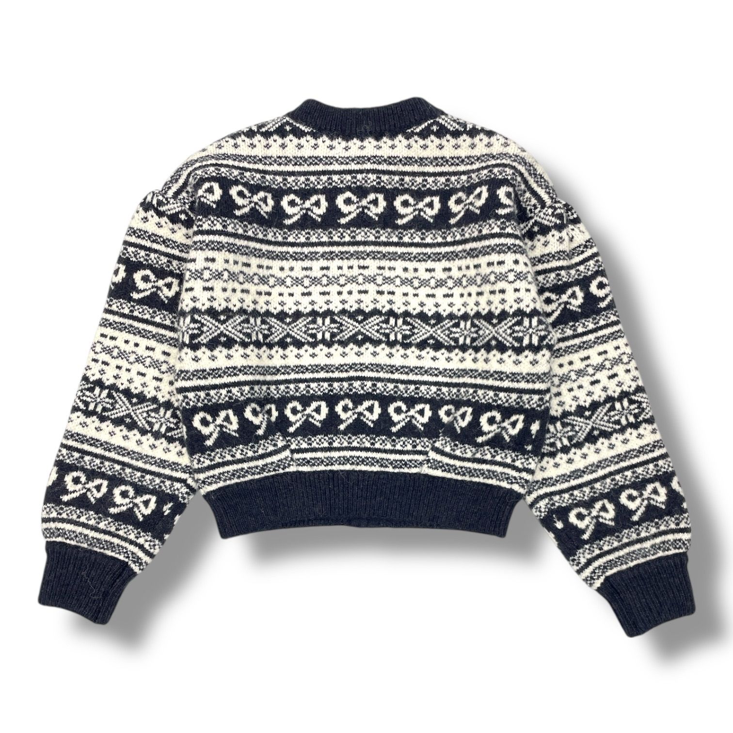 新品 未使用 タグ付き MOUSSY マウジー RIBBON FAIR ISLE ニット