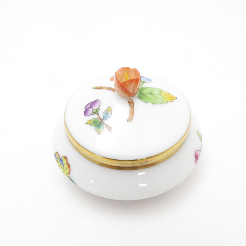 ヘレンド ウィーンの薔薇・シンプル ボンボン入れ 小筐 卵形ボックス