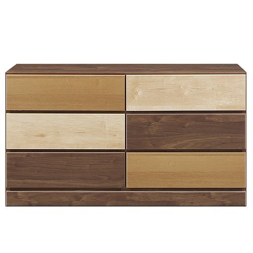 関家具 Sekikagu 大川家具チェストタンスウォールナット3段木目調クラウドII359511