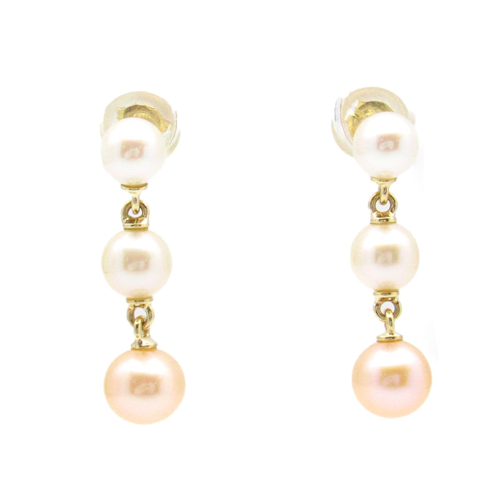 ミキモト MIKIMOTO ピアス PERLITA MIKIMOTO アコヤパール ピアス K18（イエローゴールド） PERLITA MIKIMOTO  アコヤパール ピアス レディース Used A - メルカリ