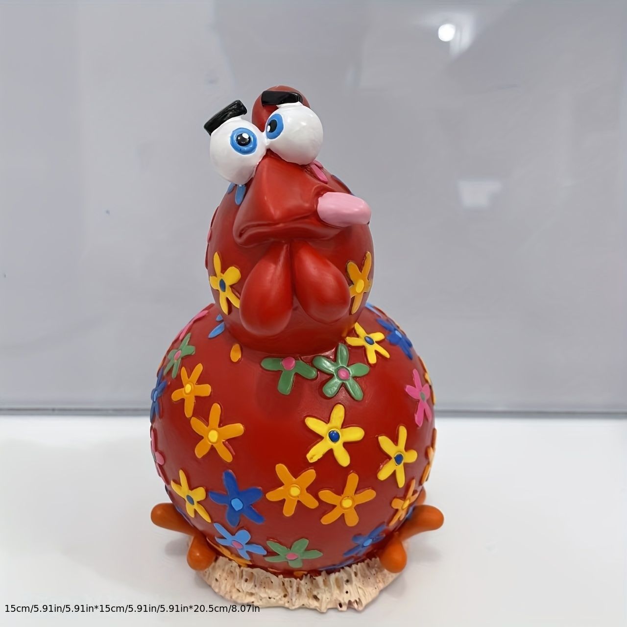 置物 オブジェ ガーデンオーナメント カラフルなニワトリ 鶏 屋外 屋内 室内 インテリア 玄関 リビング ダイニング 装飾 庭 ガーデニング 装飾 ガーデン ギフト インテリア用品 贈り物 雑貨 YUZUMIYA_COM