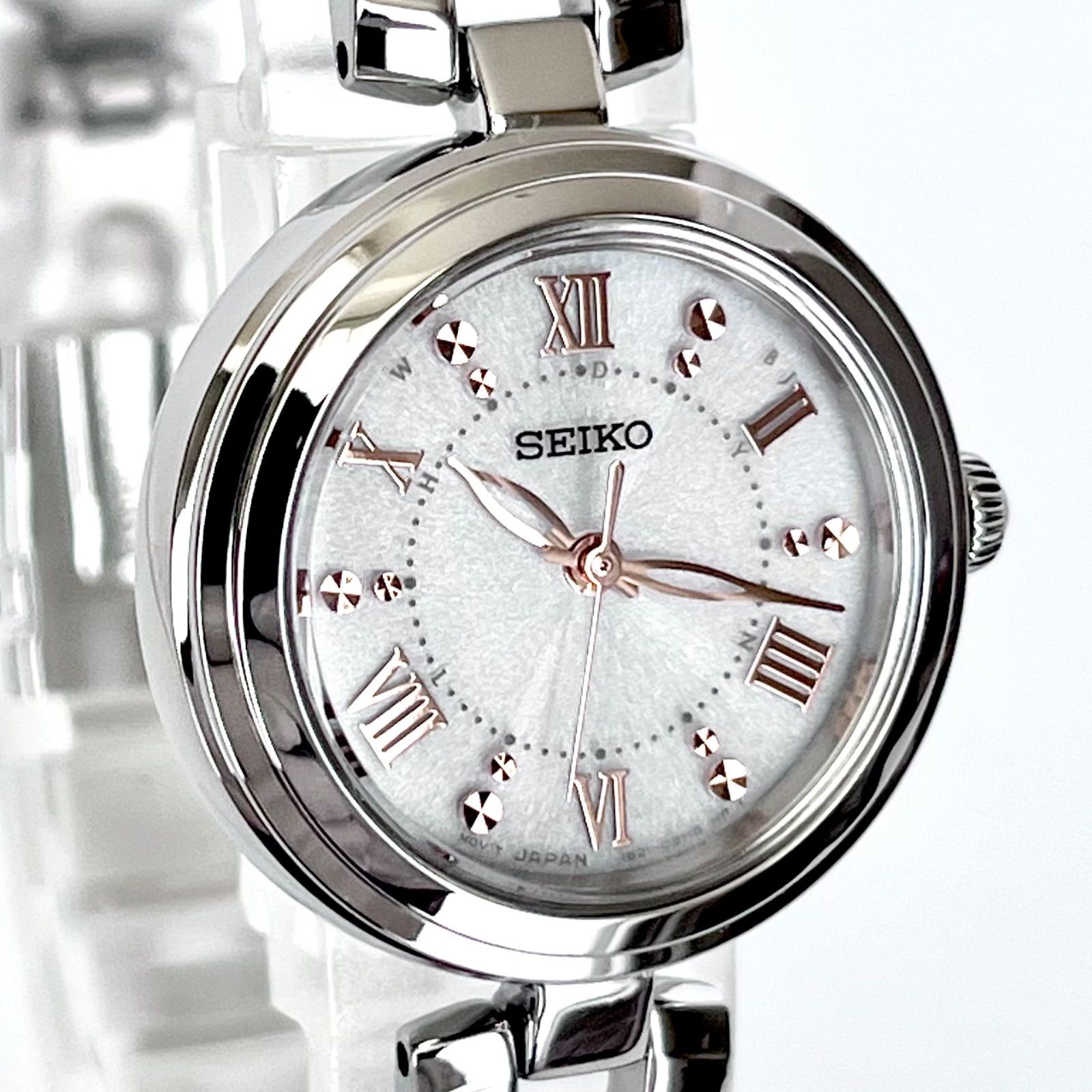 【稼働】 SEIKO セイコー ソーラー レディース 腕時計 シルバー ドレス SEIKO(セイコー) シルバー ドレスウォッチ 手巻式 セイコー