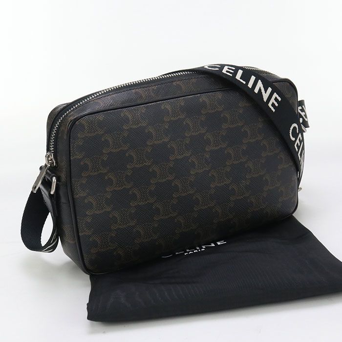 CELINE セリーヌ ミディアム メッセンジャー トリオンフキャンバス 楽天市場】【美品】 セリーヌ ショルダーバッグ ミディアム