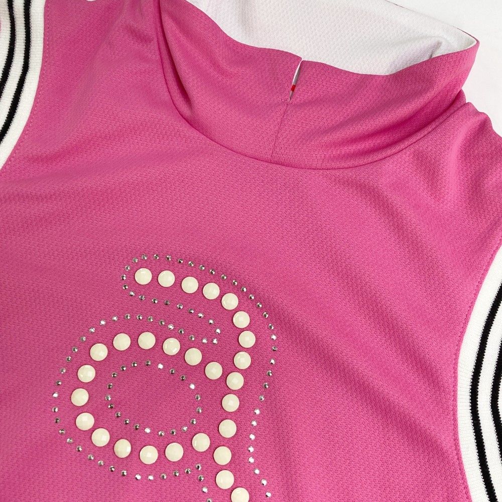 サイズ：36 ARCHIVIO アルチビオ ハイネック 半袖Tシャツ ピンク系