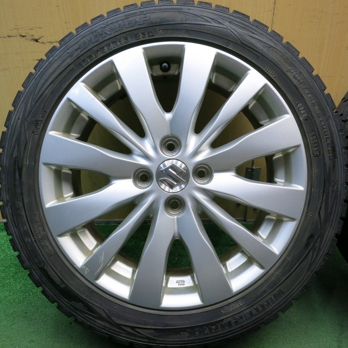 4本価格☆スズキ スイフト 純正 185/55R16 スタッドレス ダンロップ 