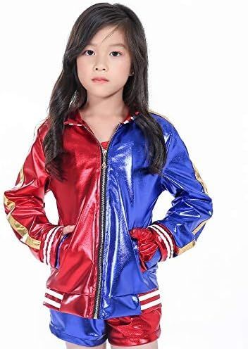 【在庫処分】[Nonebrand] Suicide Squad ジョーカー ハーレイ・クイン コスプレ衣装 コスチューム 演出服 舞踏服 仮装 文化祭 子供向け 小さい子