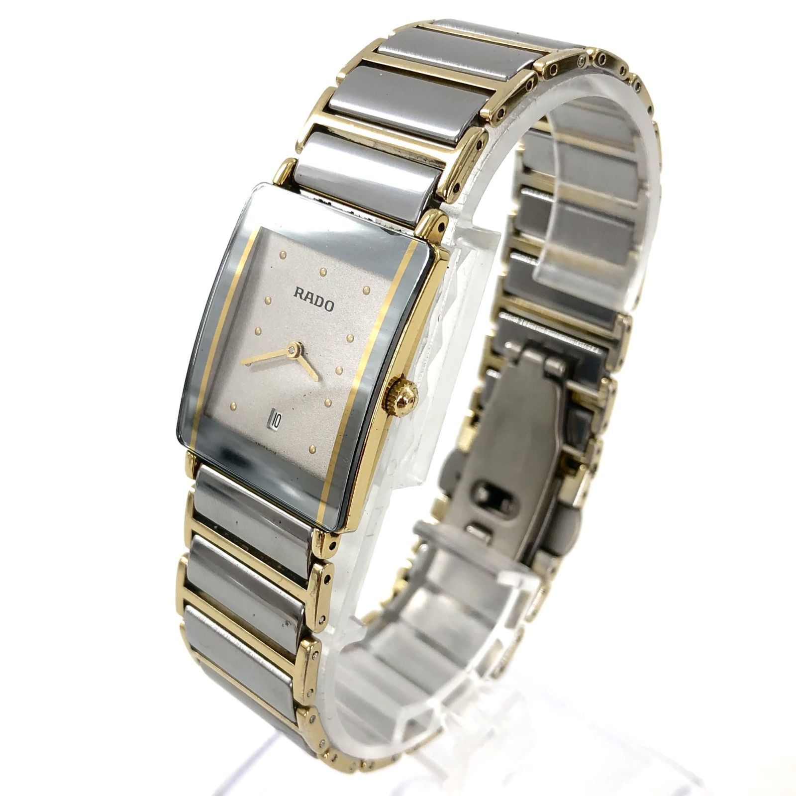 RADO ラドー DiaStar ダイヤスター 160.0381.3 QZ/SS ホワイト文字盤 