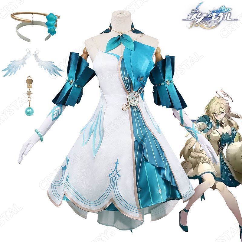 崩壊 スターレイル アベンチュリン ロビン コスプレ衣装 崩壊 スターレイル ヒロイン Aventurine Robin コスプレ衣装 コスチューム ハロウィン クリスマス 制服 大人 子供 cosplay イベント 靴を追加