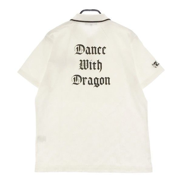 DANCE WITH DRAGON ダンスウィズドラゴン 半袖ポロシャツ スカル 刺繍 プリント 4 - メルカリ