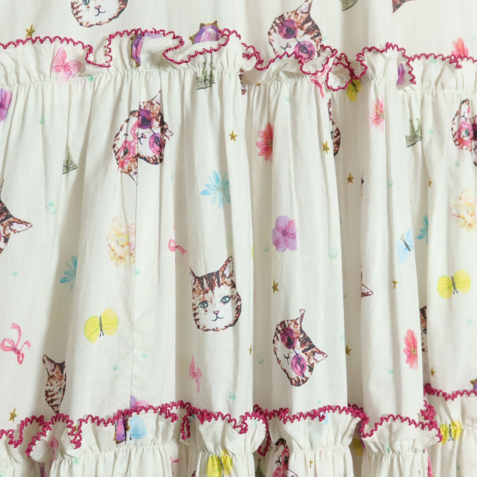 極美品】ピンクハウス アルカリ☆ふんわりフォルム♪キャットptの綿  