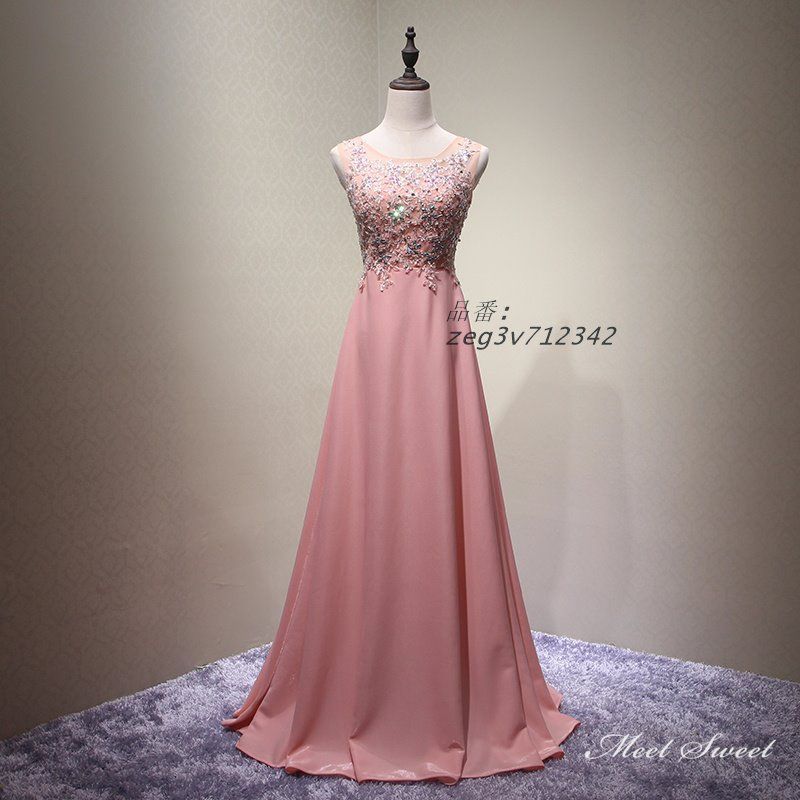 ドレス パーティードレス ロングドレス 結婚式 二次会 発表会 ウェディングドレス コンサート 花嫁 ウエディングドレス 演奏会 ステージドレス コンクール zeg3v712342