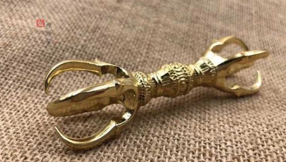 修縁堂】密教法具 真言宗五鈷杵 金剛杵 寺院用仏具 真鍮製