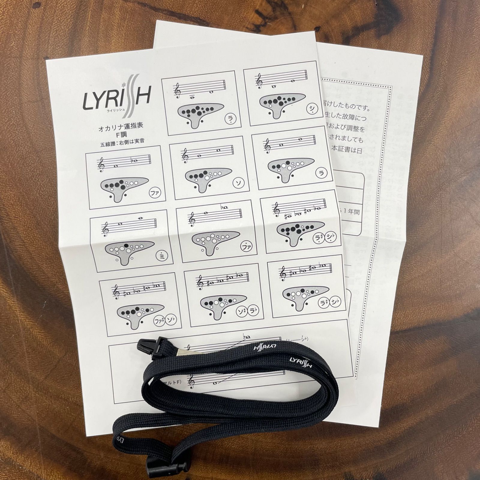 ライリッシュ LYRISH オカリナ マエストロ AF管　艶あり ケース付き ライリッシュ LYRISH オカリナ マエストロ AF管 艶あり ケース