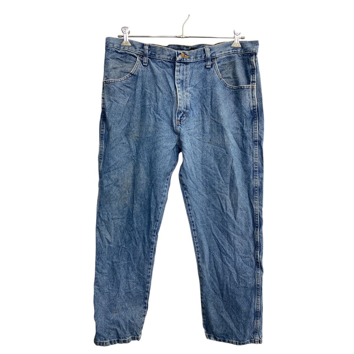 RUSTLER デニムパンツ W38 ラスラー ビッグサイズ ブルー コットン メキシコ製 古着卸 アメリカ仕入 2502-905
