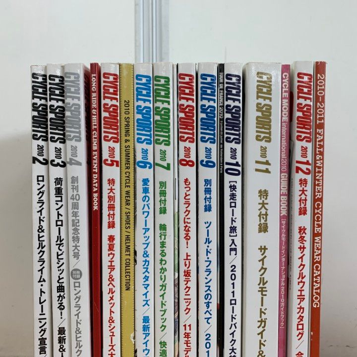 雑誌 サイクルスポーツ 1981年7冊 1982年4冊 計11冊 昭和 △01)【同梱不可】サイクルスポーツ 2010年2月号～12月号 全12冊