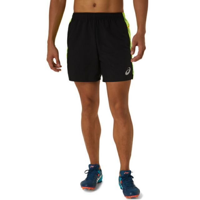 asics アシックス MEN SUMINAGASHI GRAPHIC 6 パフォーマンスブラックXセーフティイエロー 3XL 2091A609 5 | スポーツ スポーツウェア 陸上 ランニング ジョギング マラソン ハーフパンツ パンツ ズボン 6