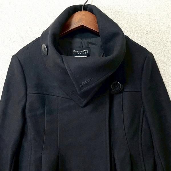 wnc パトリツィアペペ PATRIZIAPEPE コート 40 黒 ウール