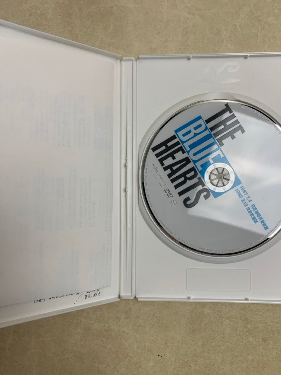 DVD THE BLUE HEARTS LIVE 日比谷野音 & 日本武道館