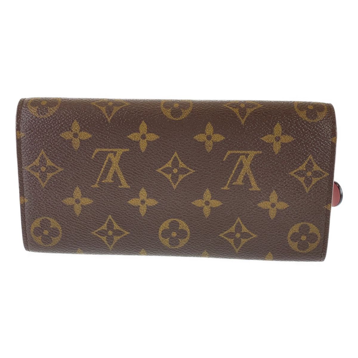 LOUIS VUITTON ルイヴィトン モノグラム ポルトフォイユ エミリー ブラウン ピンク レッド PVC M64202 長財布 二つ折財布  【中古】 レディース 304547【中古】 - メルカリ