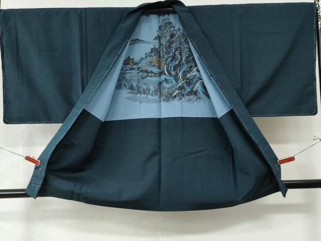 平和屋着物○上質な紬 縞 正絹 逸品 未使用 AAAZ3815ck