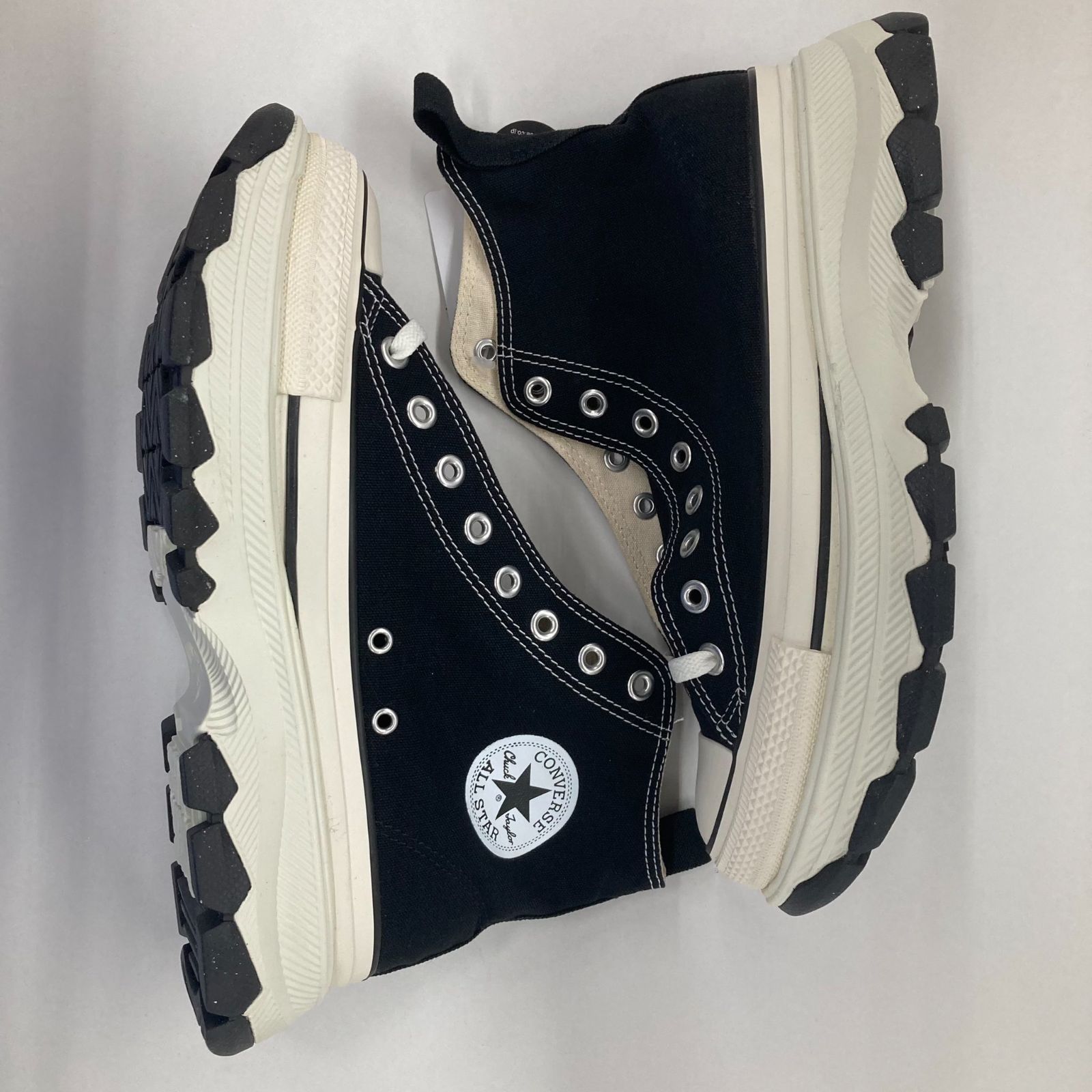 未使用 CONVERSE ALL STAR TREKWAVE HI BLACK コンバース オールスター トレックウェーブ ハイ ブラック US 5 24cm ダッド スニーカー ストリート【Z0590-001】▽268