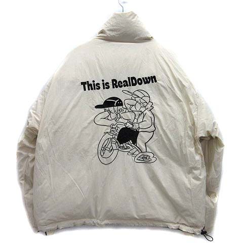 未使用品 カオヨリナカミ リバーシブル ダウン ジャケット 