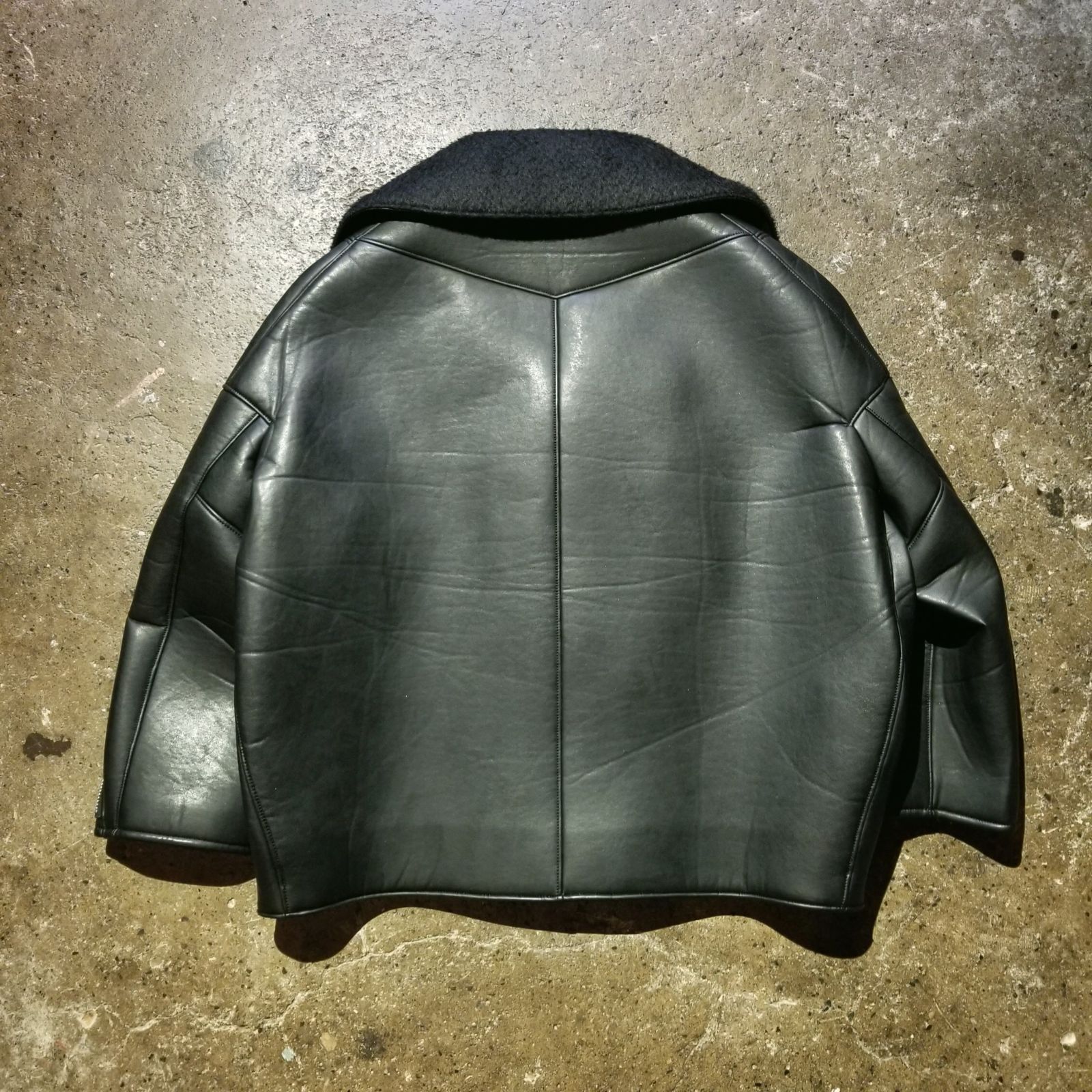 JUNYA WATANABE 16aw フェイクレザーライダースジャケット M ジュンヤワタナベ 2016aw AD2016 COMME des GARCONS コムデギャルソン