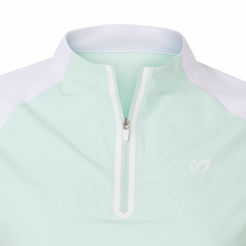 masterbunnyedition マスターバニーエディション エディション レディース ロゴ ライン ハーフ ジップアップ 長袖 Tシャツ LLC-HASEGAWATOSO_COM