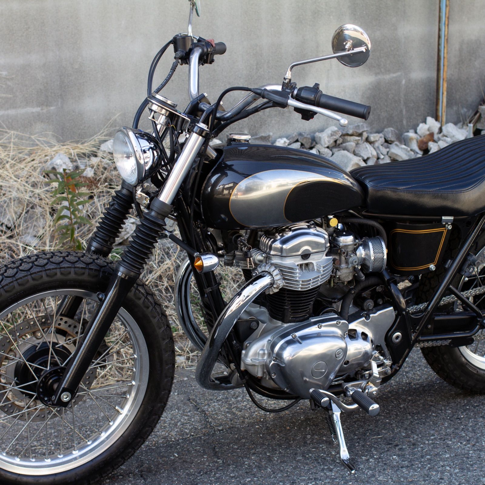 W650/400/800用 IGスイッチ移設ステー MOTOR ROCK (MR-EL024) - メルカリ