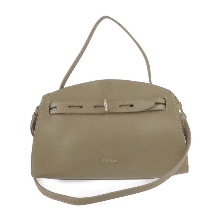 Furla フルラ ハンドバッグ WB00174 レザー FANGO ファンゴ ゴールド金具 マルゲリータ 2WAY ショルダーバッグ 【本物保証】  - メルカリ