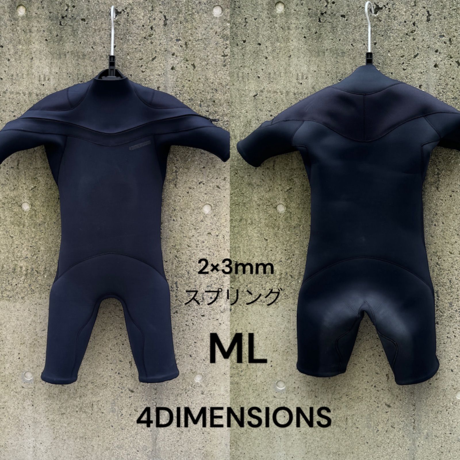美中古 ウエットスーツ スプリング MLサイズ 4DIMENSIONS フォー